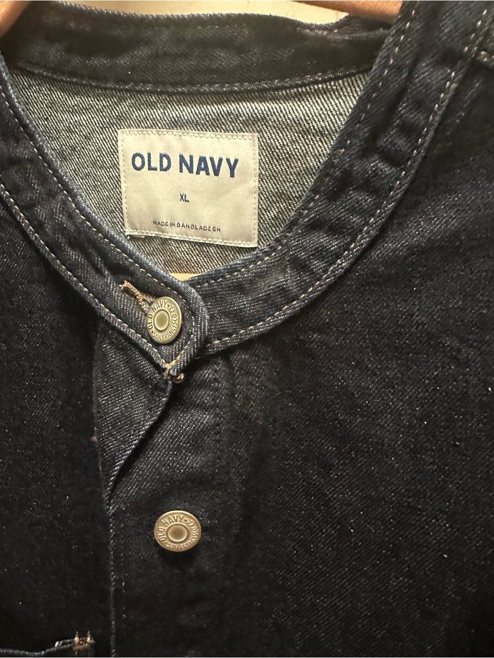 Old Navy Dark Blue Denim Jean Jacket - Picture 3 of 4